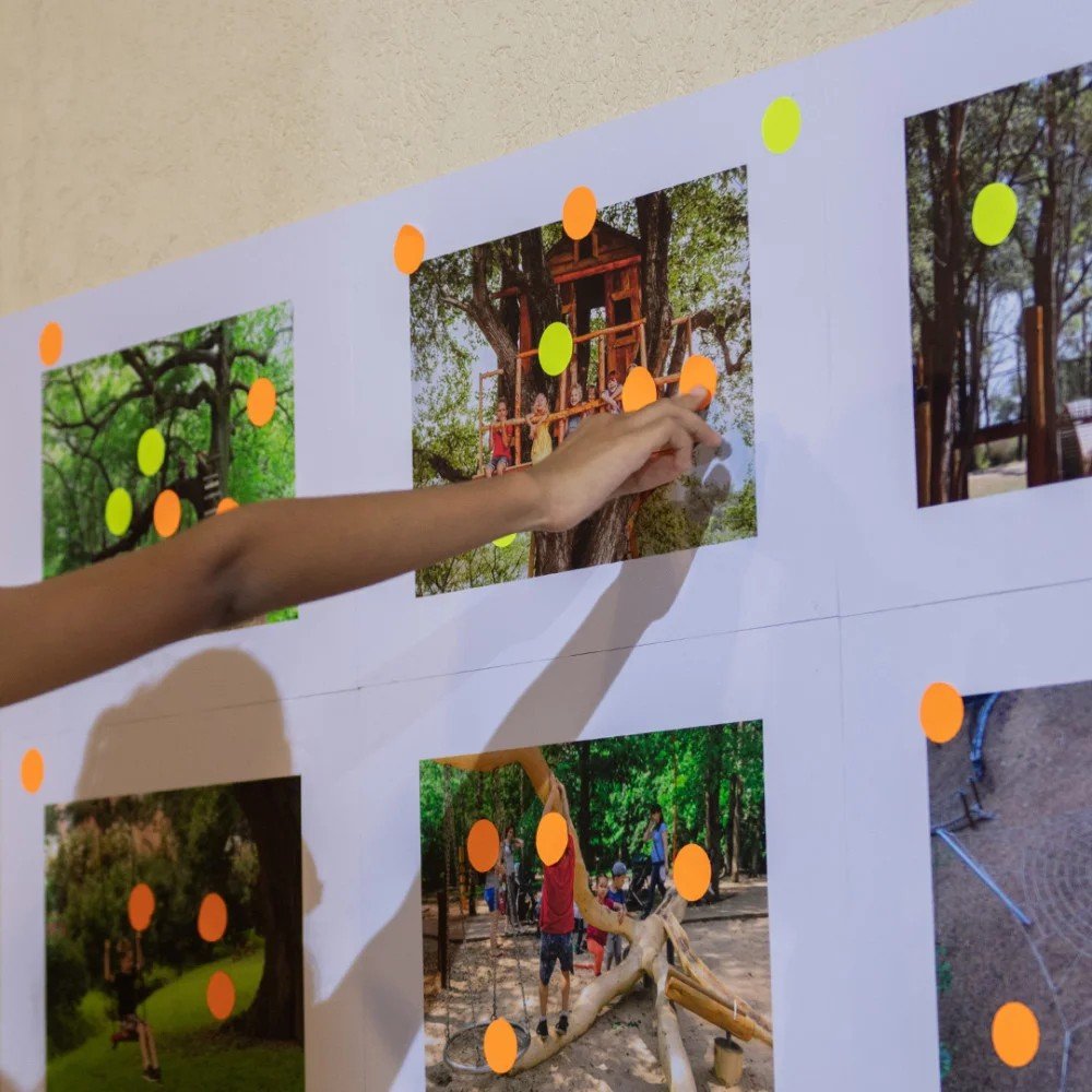 Co-Design Workshop II: Progress Presentation and Discussion + Children's Dot Voting Activity