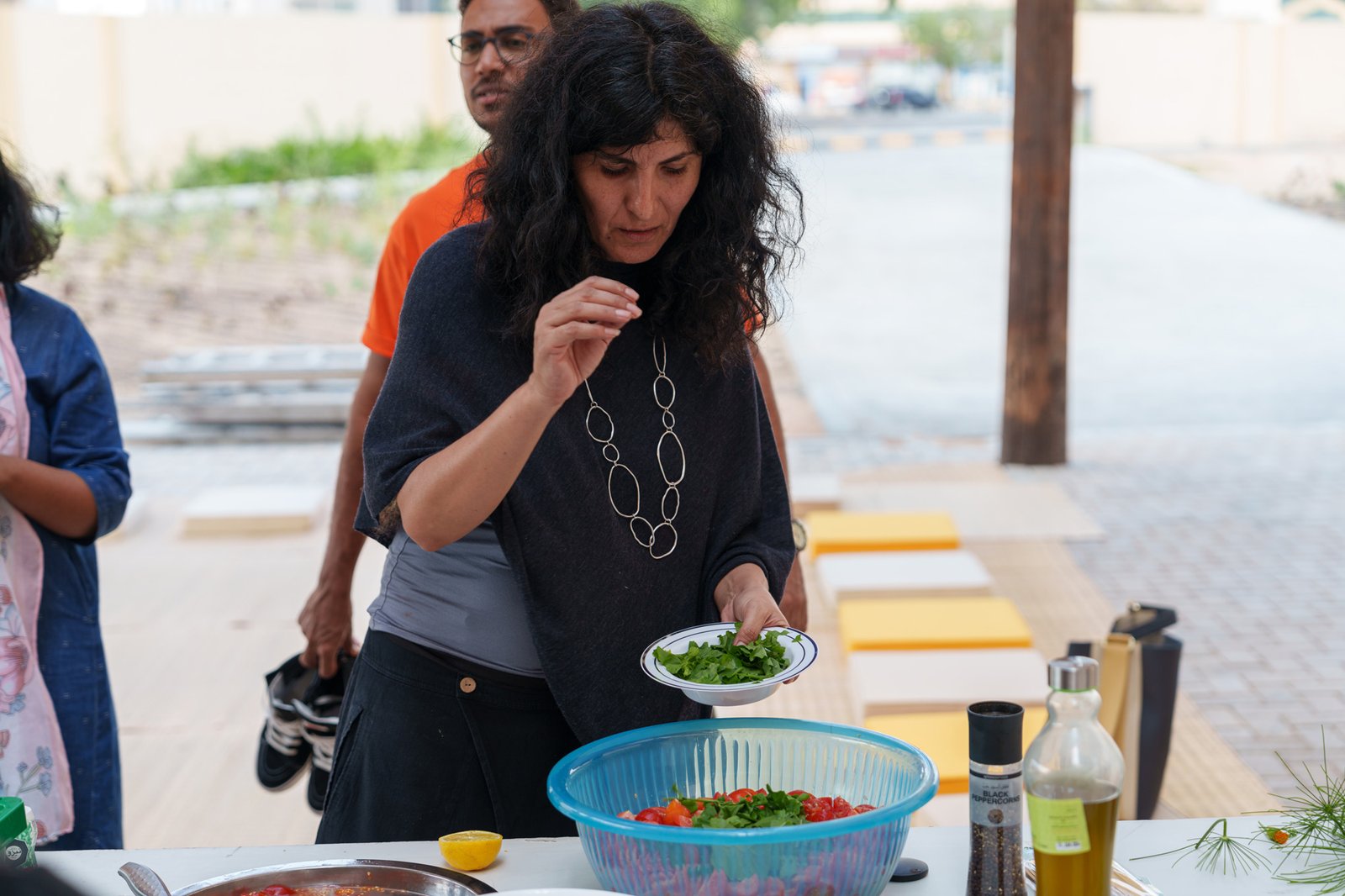 Harvesting and Cooking Session with DAAR and SAT Staff