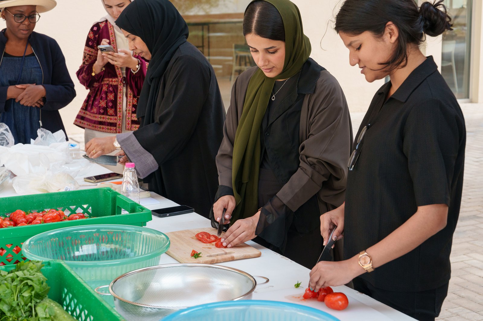 Harvesting and Cooking Session with DAAR and SAT Staff
